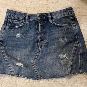 Free People Jean Skirt size 27